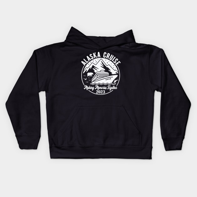 Alaska Cruise 2023 Kids Hoodie by DesingHeven